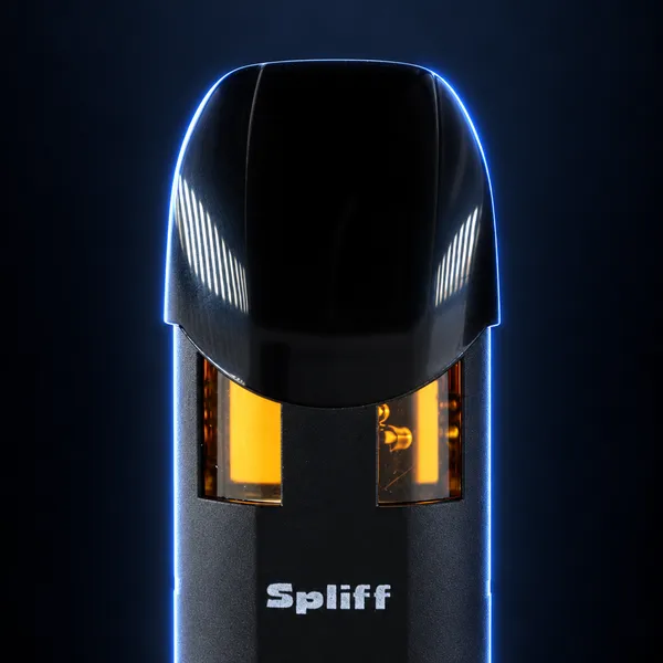 Bernsteinfarbenes Sichtfenster des Magic-Vape-Pods