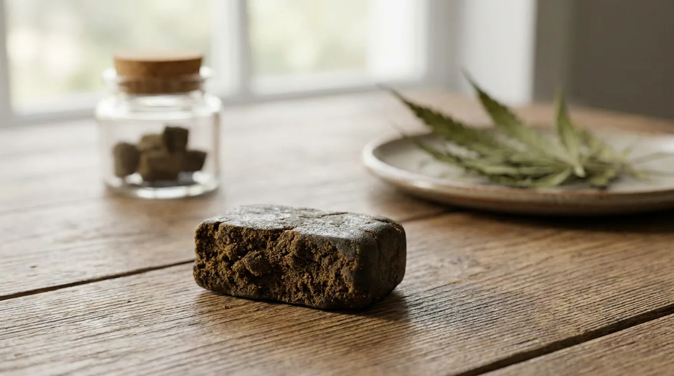 piatella hash — plan d'ouverture éditorial, sujet net au premier plan, profondeur de champ courte, lumière naturelle rasante, fond contextuel discret