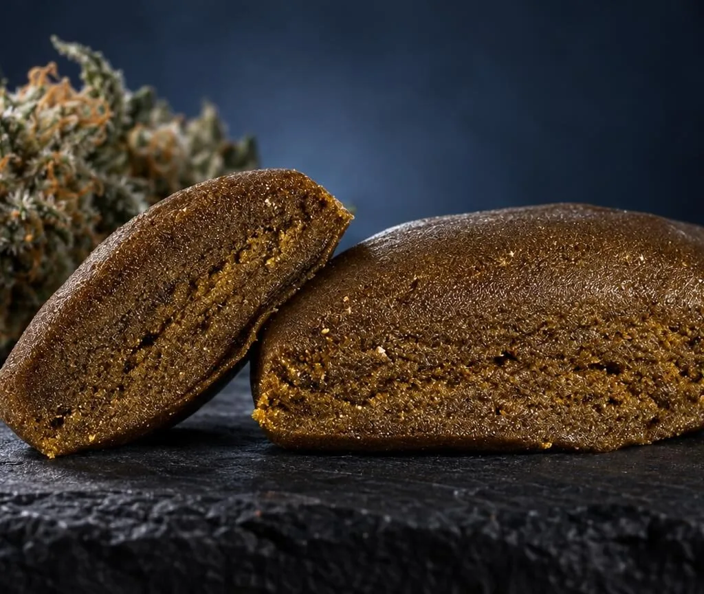 Hash Weed: Konzentrat Piatella Hash in Szene gesetzt