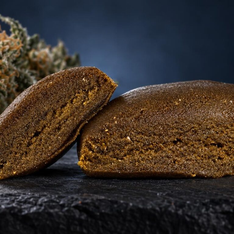 Hash Weed: Konzentrat Piatella Hash in Szene gesetzt