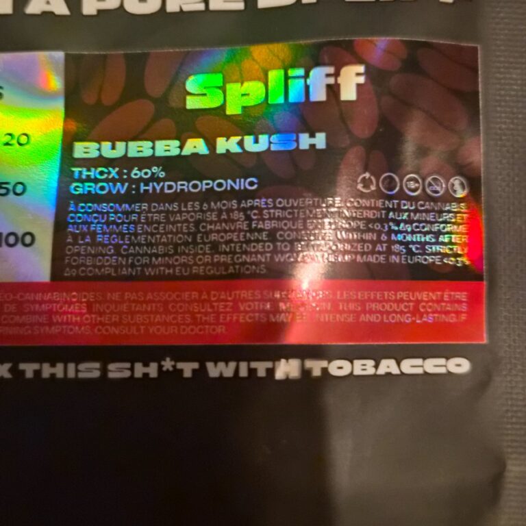 Kundenbewertung Bubba Kush mit Foto - Spliff